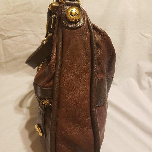 Carmen Steffens Brown Leather Hobo Shoulder Bag - Picture 6 of 15